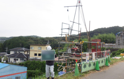 調査ボーリング(堤体の土質性状の把握)